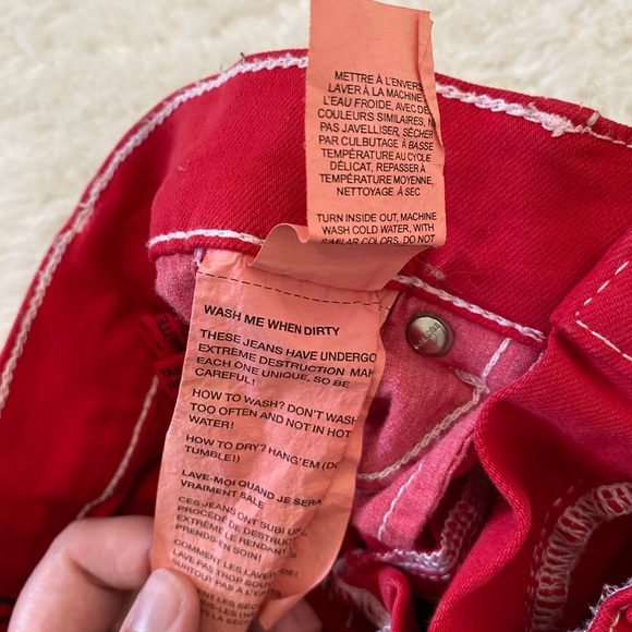 Garage Red high waist Jeggings 0 - Picture 2 of 6